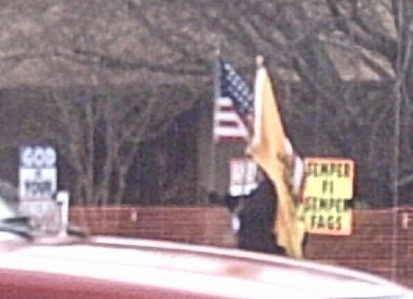 Westboro Baptist Church Gets a Good Look at My Flag