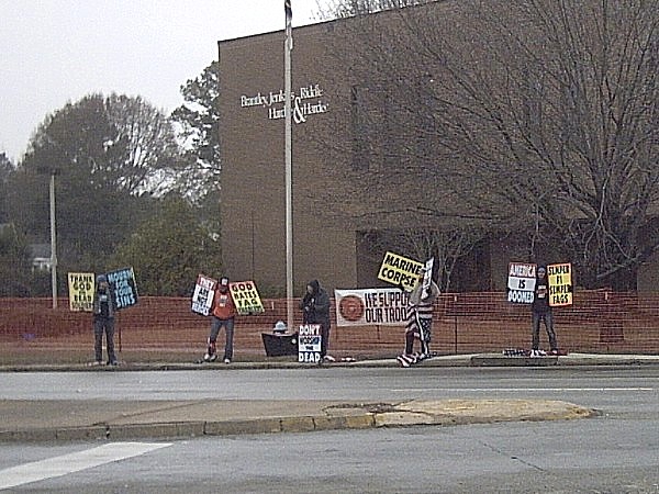 Westboro Baptist Church Arrives